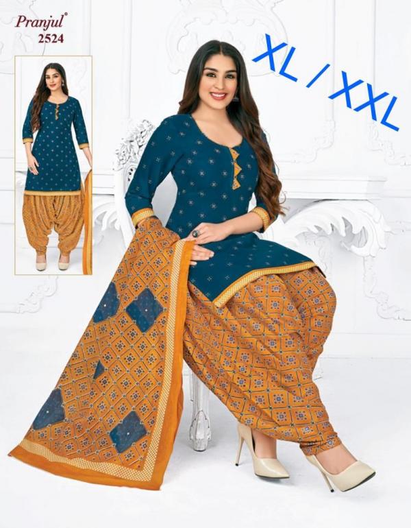 Pranjul Preksha Hit Collection Cotton Designer Patiyala Readymade Suit